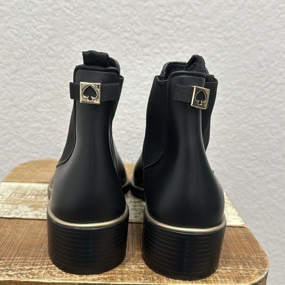 Kate Spade Solstice Rain Boots Black Size 10 - Picture 8 of 9